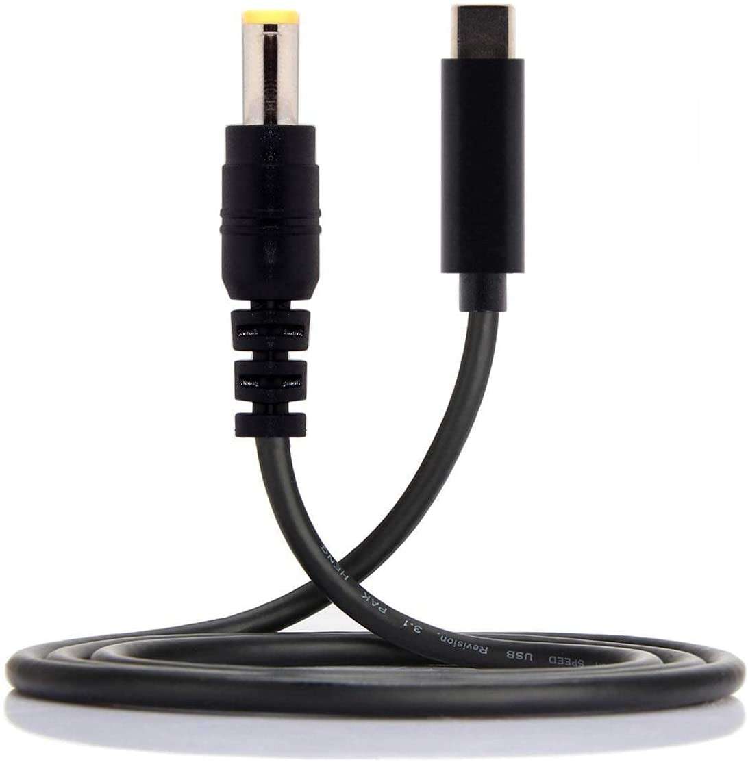 DC 5.5x2.5mm to Type C Adapter Cable