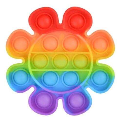 Pop It Bubble Flower Fidget - Rainbow