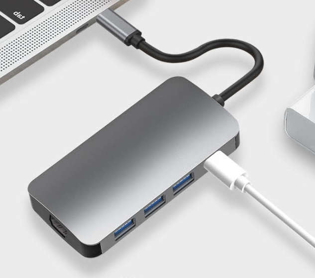 Universal USB3.0 Type-C Docking Station 8-in-1