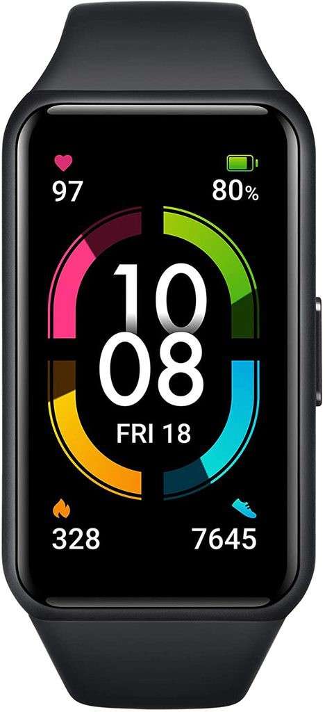 Honor Band 6 Smart Watch Wristband with Blood Oxygen Monitor - Black