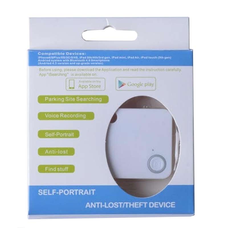 Mini Mate GPS Bluetooth Tracker Key Finder Locator Anti-Lost Device Tracker - White