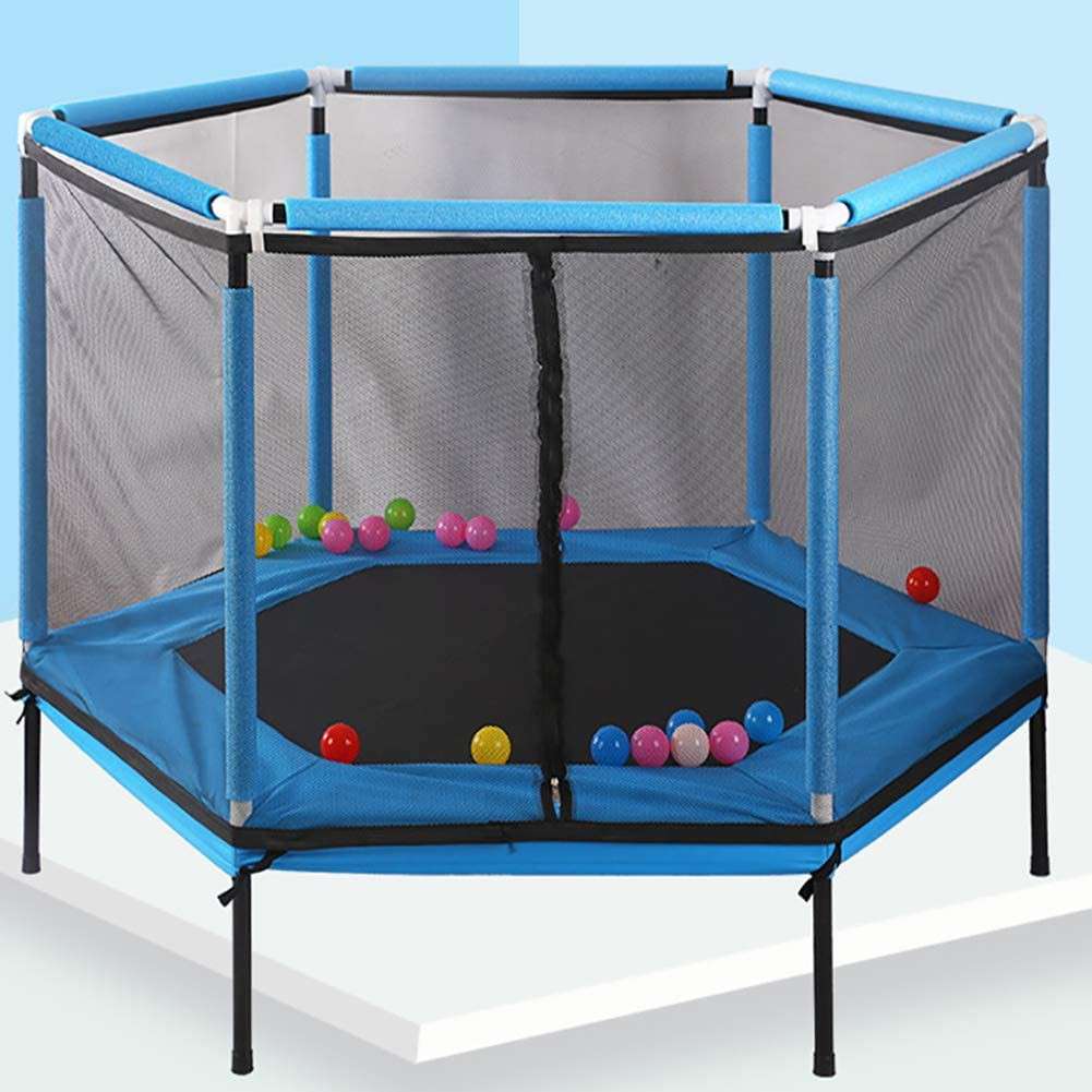 Toddler Kids Trampoline - Hexagon - BLUE