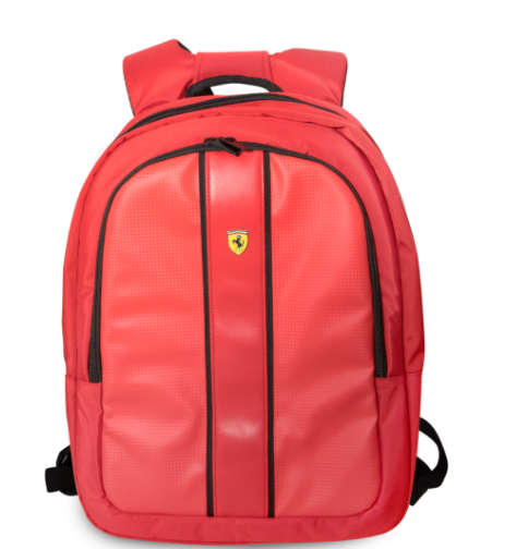 Ferrari On Track Backpack 15" With USB Connector For Power-bank - Red