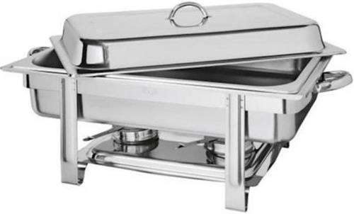 Casey King Chef Full Size Rectangular 2 Pan Chaffing Dish - 10 Litre
