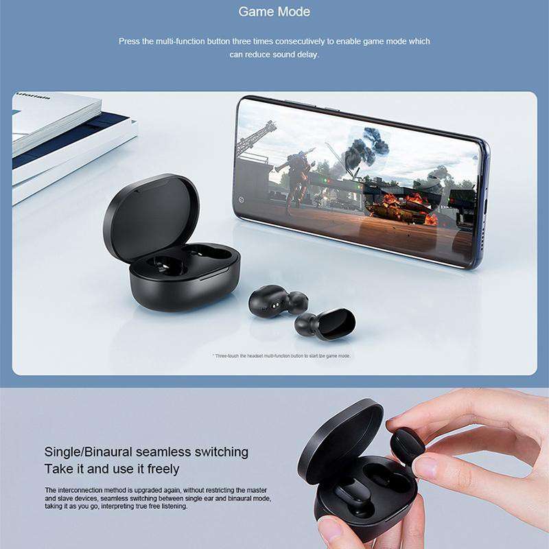 XIAOMI Mi True Wireless Earbuds Basic 2S Gaming (Airdot version 2) - with DSP noise cancellation