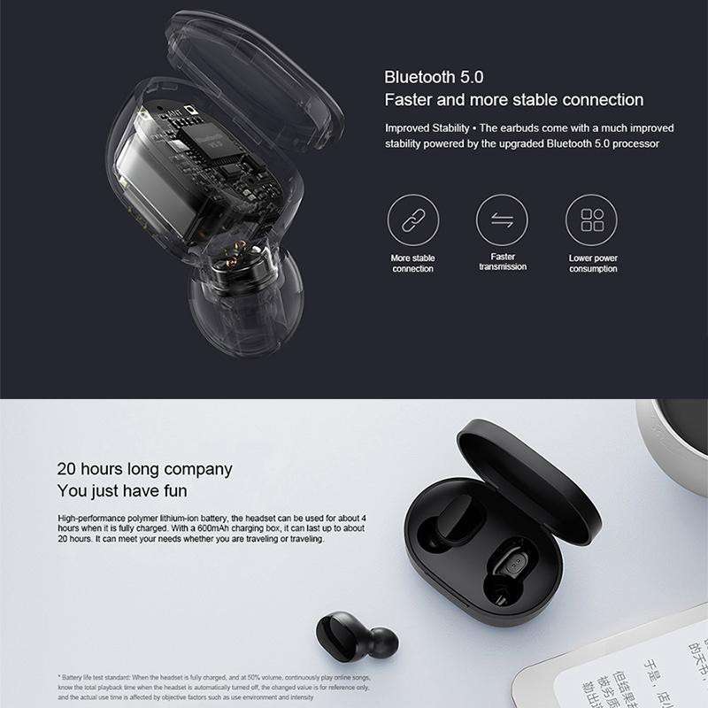 XIAOMI Mi True Wireless Earbuds Basic 2S Gaming (Airdot version 2) - with DSP noise cancellation