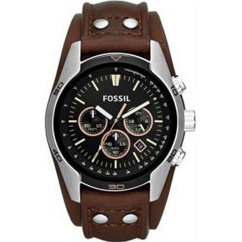 Fossil Men's Coachman Quartz Stainless Steel and Leather Watch (Parallel Import) - Brown