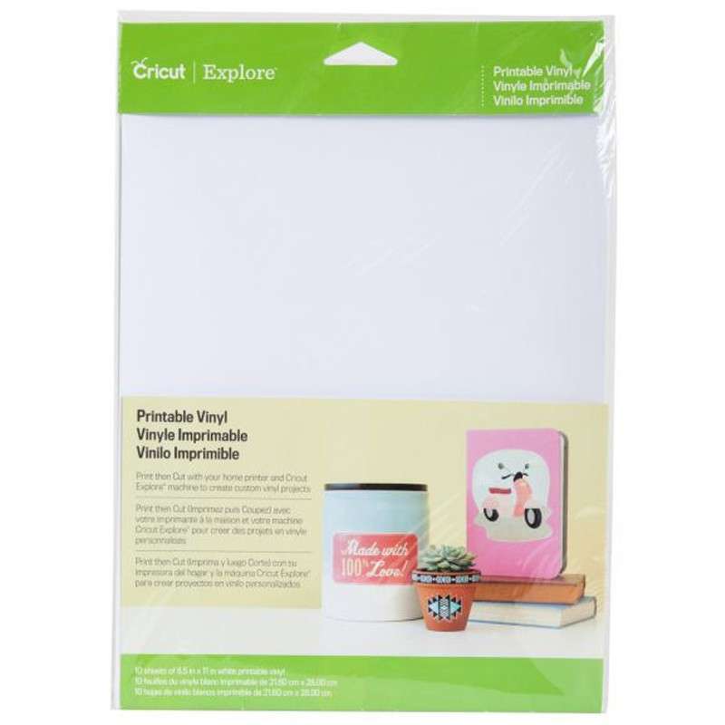Cricut 2002636 Printable Vinyl 315x28cm in 10 Pack