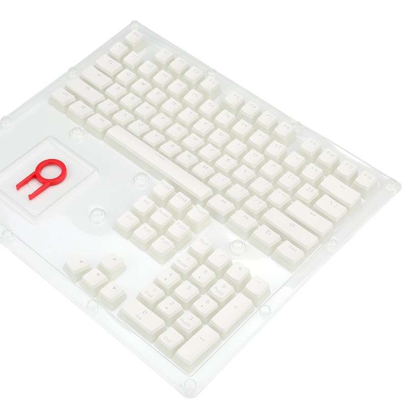 Redragon SCARAB Mechanical Gaming Keycaps Semi-Transparent - White