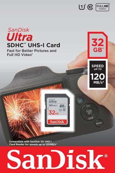 Sandisk Ultra 32GB SDHC Memory Card