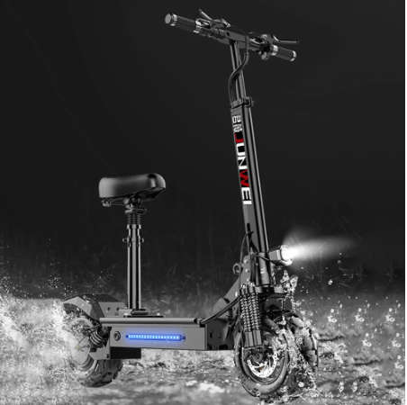 Foldable Electric Scooter - 1600W x 2 Dual Drive Motor 52V/28AH Battery