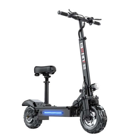 Foldable Electric Scooter - 1600W x 2 Dual Drive Motor 52V/28AH Battery