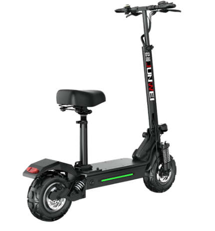 Foldable Electric Scooter - 1600W x 2 Dual Drive Motor 52V/28AH Battery