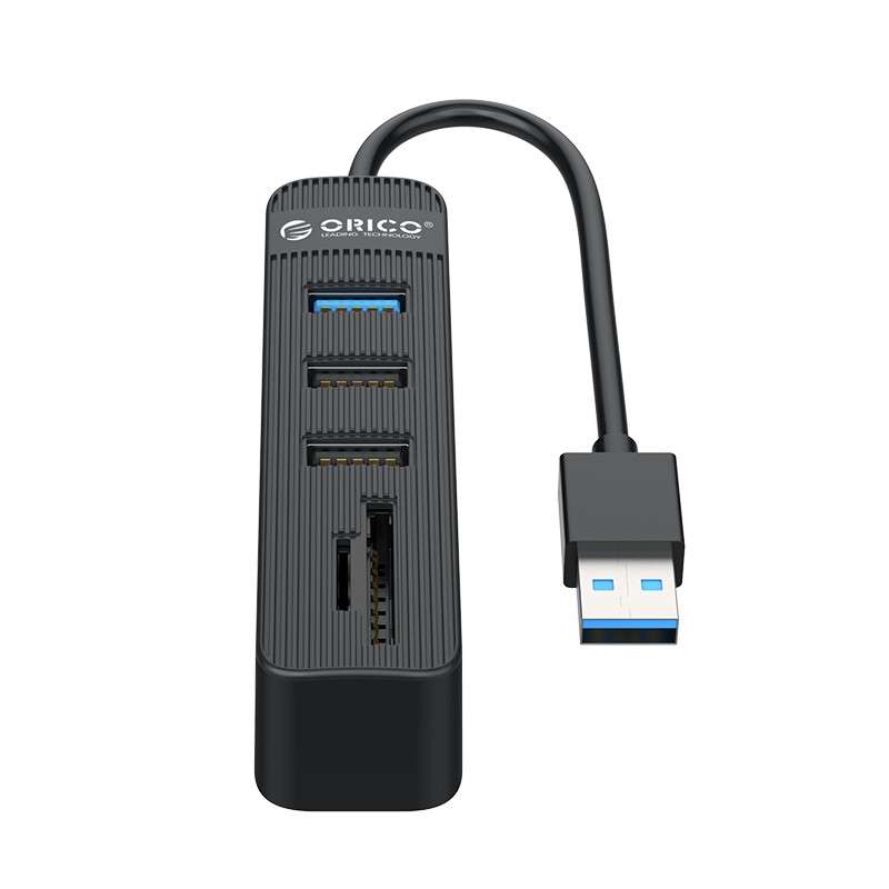Orico 3 Port USB3.0 Hub with Card Reader  Black