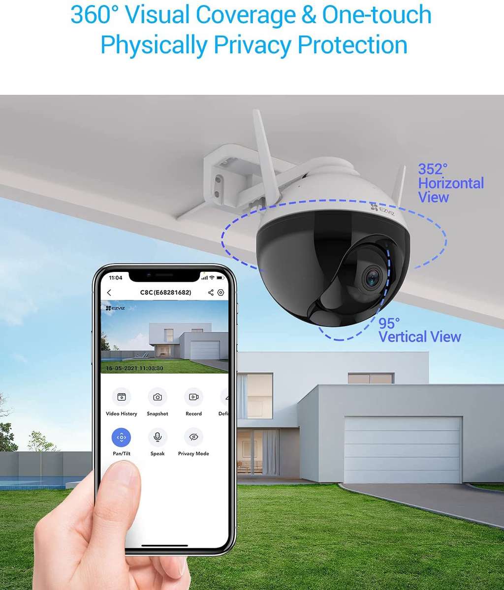 EZVIZ C8C 1080p Outdoor Pan/Tilt Camera 2MP