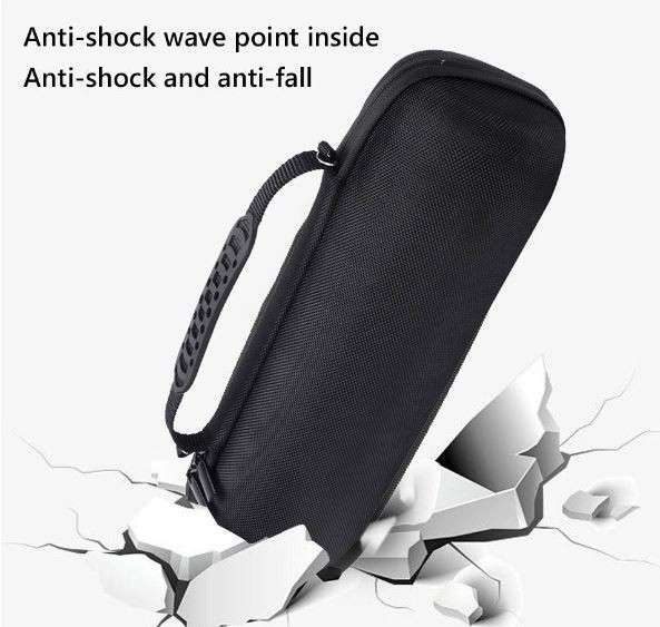 Tuff-Luv EVA Hard Storage Case & Shoulder Strap  for JBL Charge 5 - Black