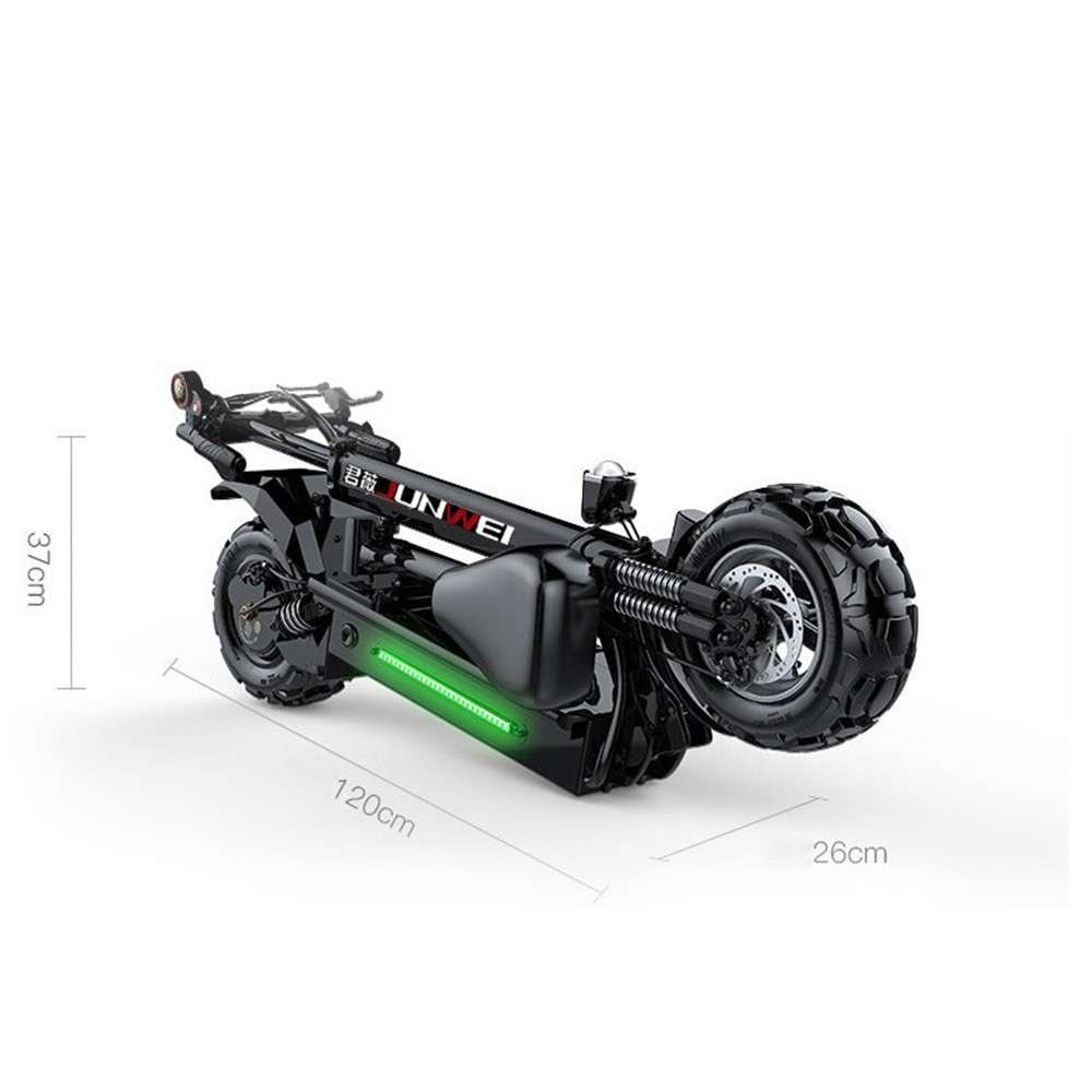 Foldable Electric Scooter - 1600W x 2 Dual Drive Motor 52V/28AH Battery