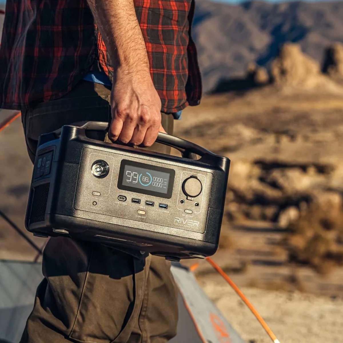 EcoFlow River Portable Power Station - 288Wh Battery (SA Plug Socket Adapter Included)