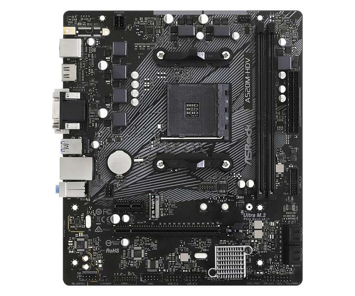 Asrock AMD A520M HDV Socket AM4 Micro ATX Motherboard