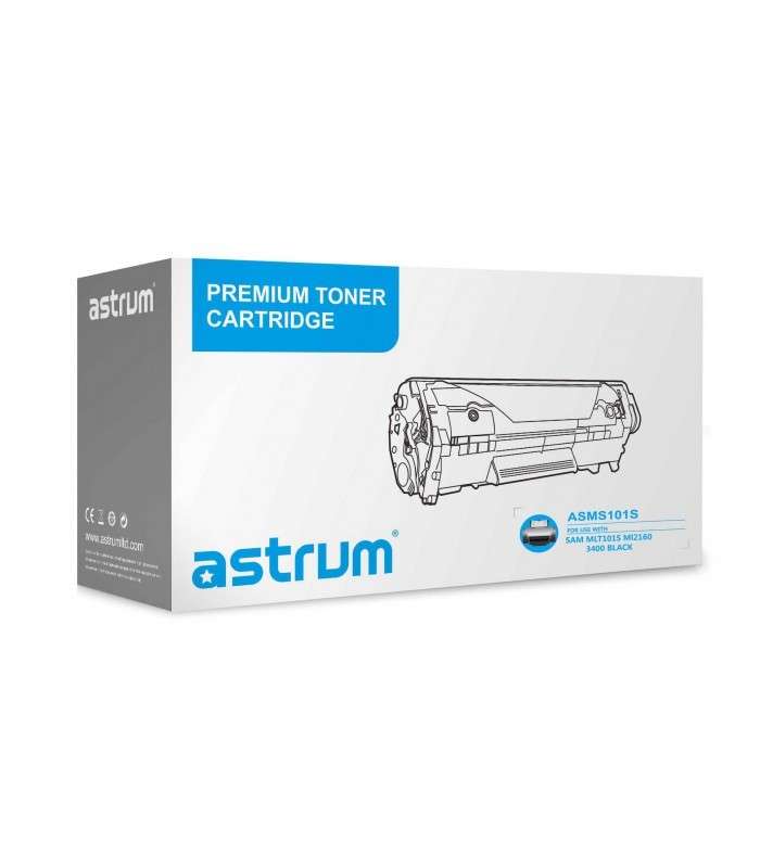 Astrum ASMS101S Black Toner Cartridge for Samsung MLT101S ML2160/3400 Printers