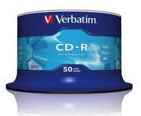 Verbatim - 700MB - CD-R (52X) - EXTRA PROTECTION SPINDLE - (PACK OF 50)