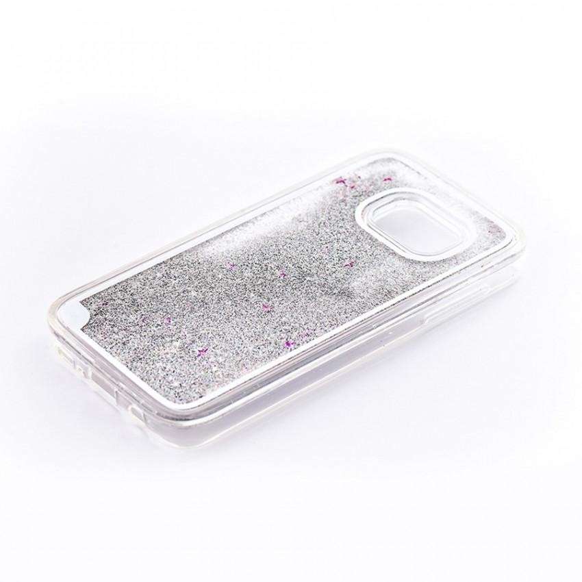 Tellur Hard Case Cover Glitter for Samsung S7, White