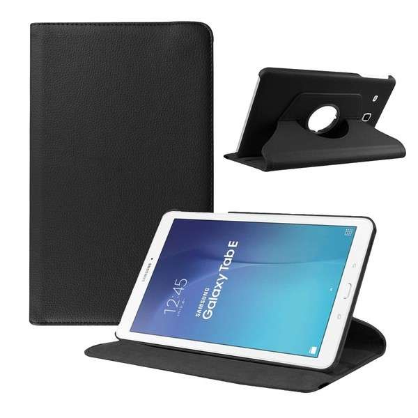 Tuff-Luv  G3_89  Rotating Leather Case Cover for Samsung Galaxy Tab A 7 Inch - Black (T285)