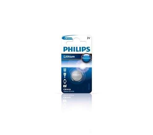 Philips  CR1616/00B  Minicells Battery CR1616 Lithium Sold as Box of 10
