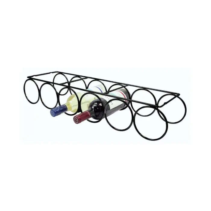 6 Bottle Ring Holder, Black