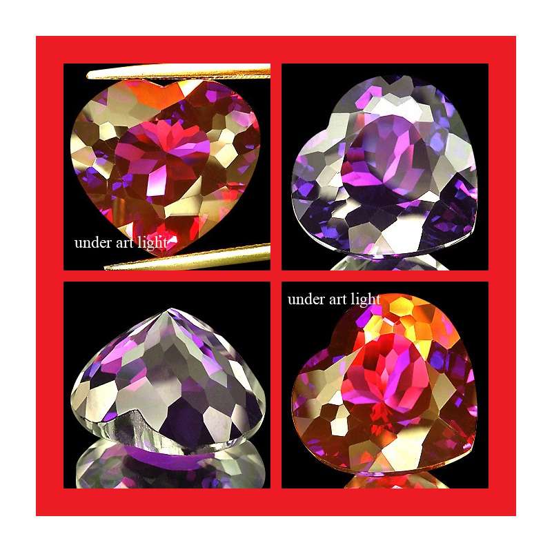 Amethyst [Uruguay] - Faceted Heart Shape - 21.93cts