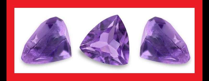 AMETHYST - PURPLE TRILLIANT CUT - 0.58cts