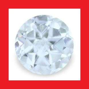AQUAMARINE - AQUA BLUE ROUND CUT - 0.96cts