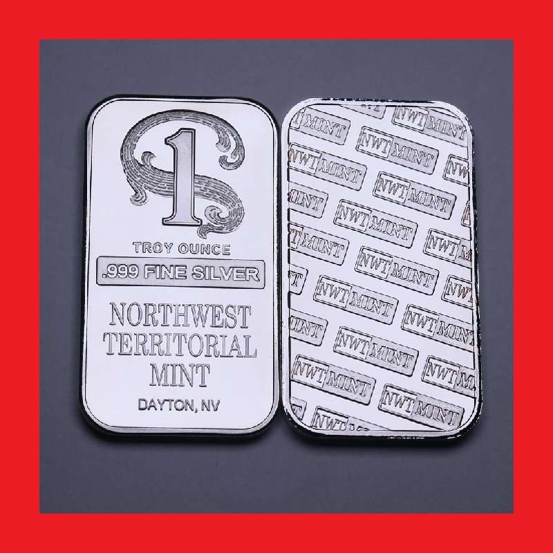 1 Troy Ounce .999 Silver Bullion Bar - Northwest Territorial Mint Nevada