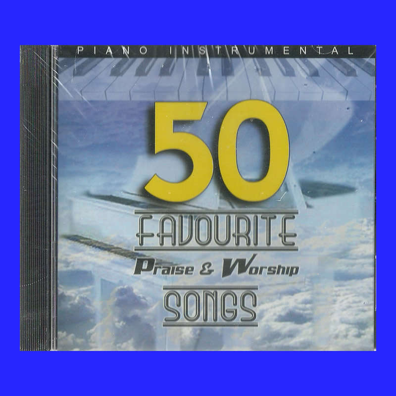 MUSIC CD  - PIANO INSTRUMENTAL - 50 FAVOURITE PRAISE AND WORSHIP SONGS (CONDITION - NEW)