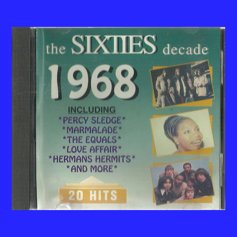 MUSIC CD  - THE SIXTIES DECADE - 1968 (CONDITION - EXCELLENT)