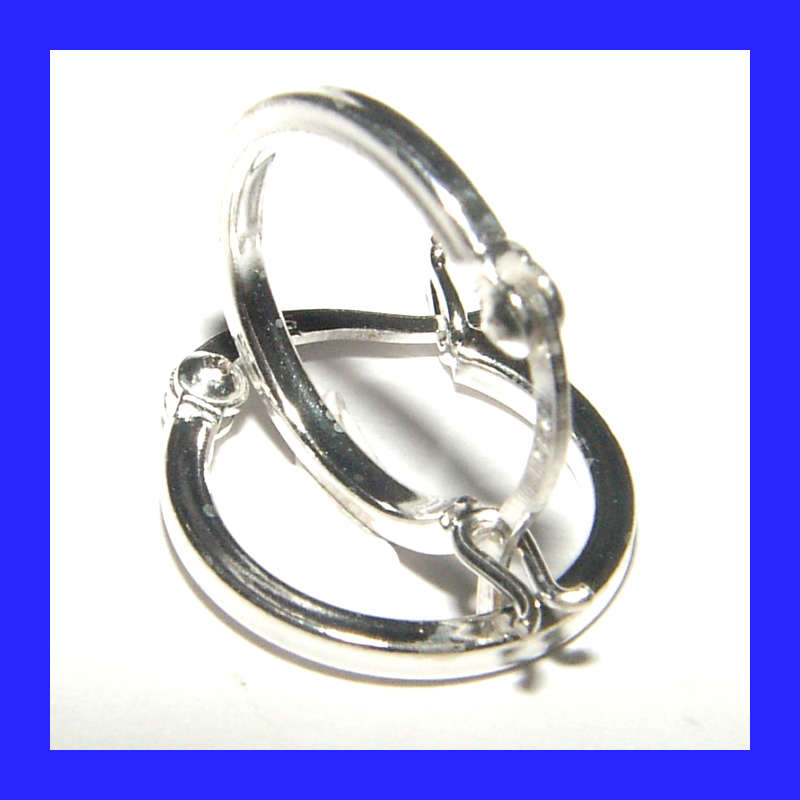 Gorgeous Hoop Earrings in Solid Sterling Silver