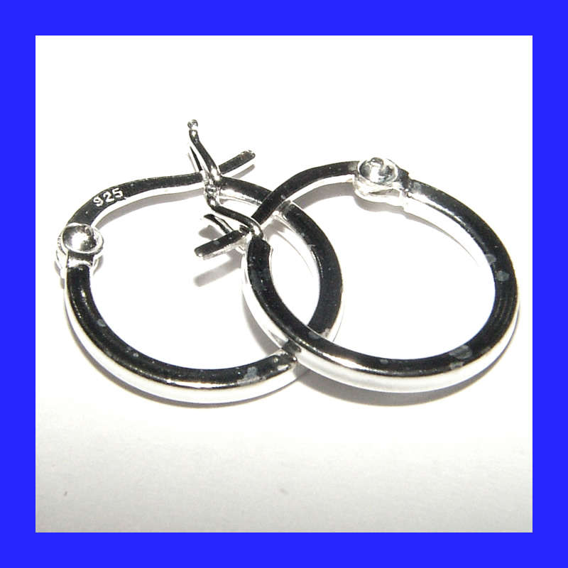Gorgeous Hoop Earrings in Solid Sterling Silver