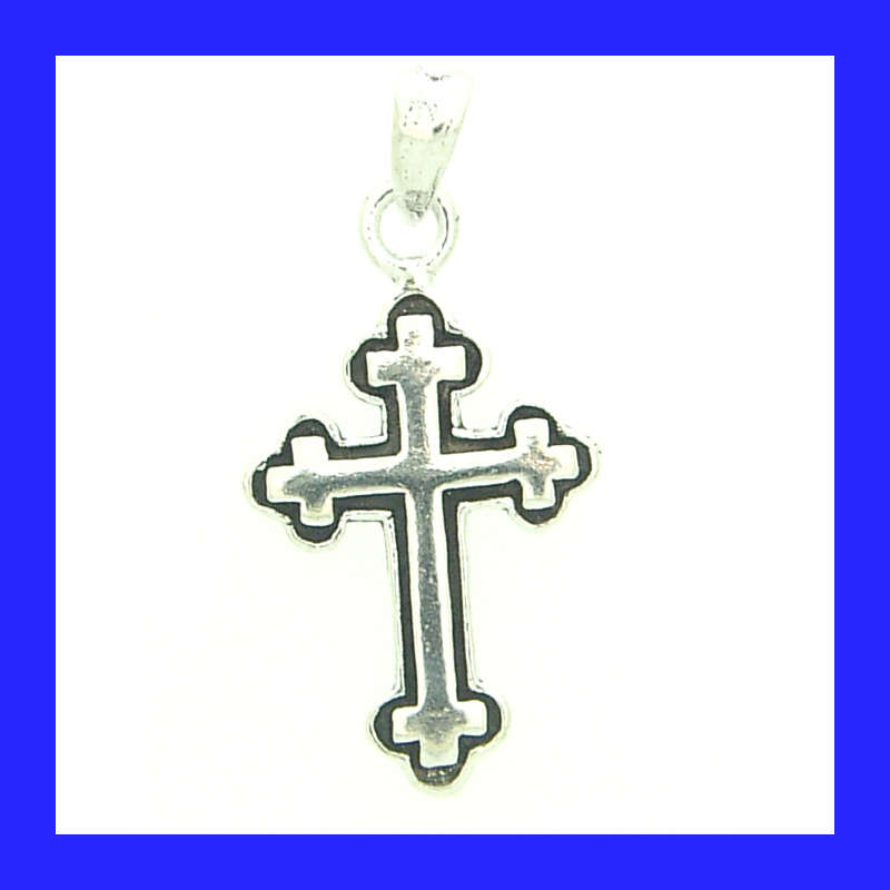Gorgeous Celtic Cross Pendant  In Polished Solid Sterling Silver