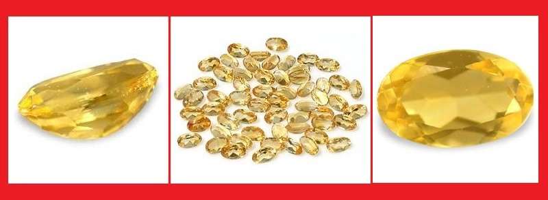 CITRINE -  YELLOW GOLDEN OVAL FACET - 0.21cts