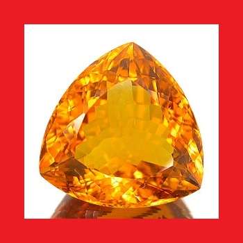 Citrine -  Faceted Triangle Shape - 49,18cts