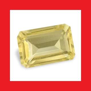 Citrine -  Faceted Rectangle Shape - 0.45cts