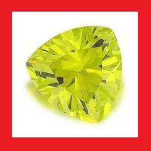 CUBIC ZIRCONIUM - SWEET LIME TRILLIANT CUT - 4.76cts