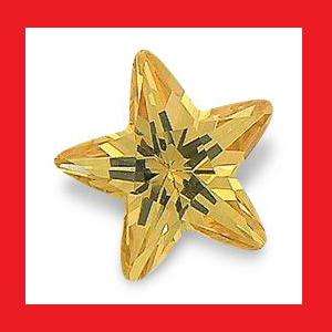 CUBIC ZIRCONIUM - CHAMPAGNE DIAMOND CUT STAR SHAPE - 3.94cts