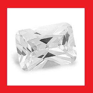 Cubic Zirconium - AAA Diamond White Octagon Princess Cut - 1.65cts