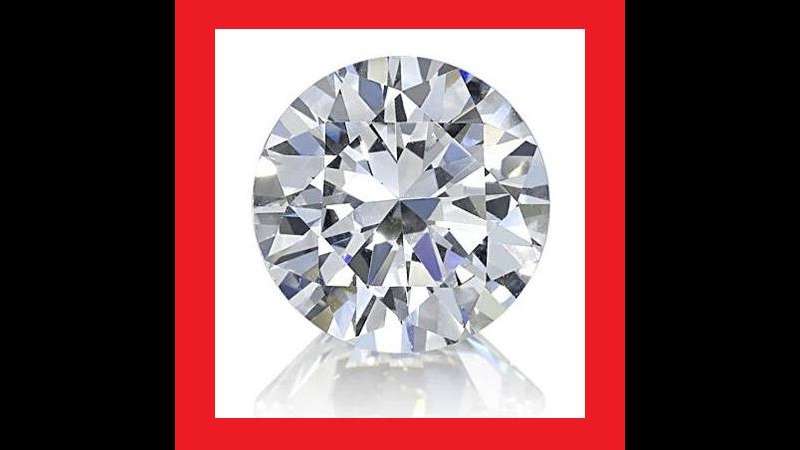 CUBIC ZIRCONIUM - AAA DIAMOND WHITE ROUND FACET - 2.55cts