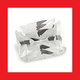 Cubic Zirconium - AAA Diamond White Octagon Princess Cut - 5.60cts