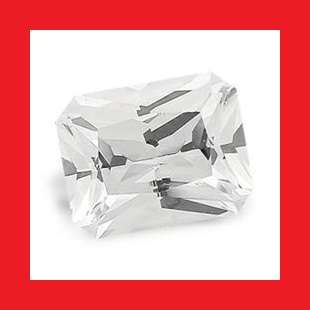Cubic Zirconium - AAA Diamond White Octagon Princess Cut - 4.32cts