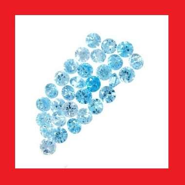 Cubic Zirconium - Faceted Round Shape Parcel Of 30 - 3.69cts