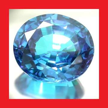 CUBIC ZIRCOMIUM - SWISS BLUE OVAL FACET - 31.945cts