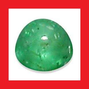 EMERALD (AFRICA) - RICH GREEN ROUND CABOCHON - 0.11cts